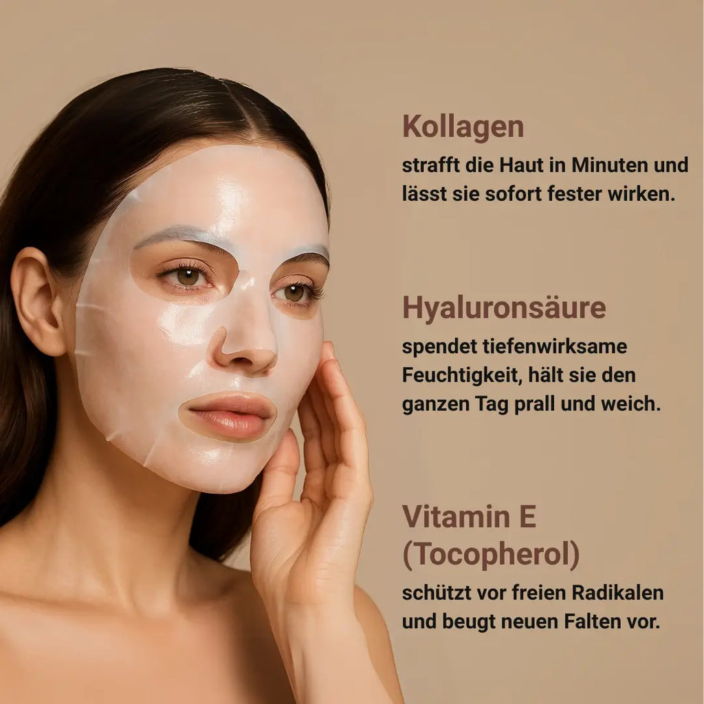 Celeste collageenmasker – Diepe hydratatie tegen huidveroudering en rimpels (4 stuks)
