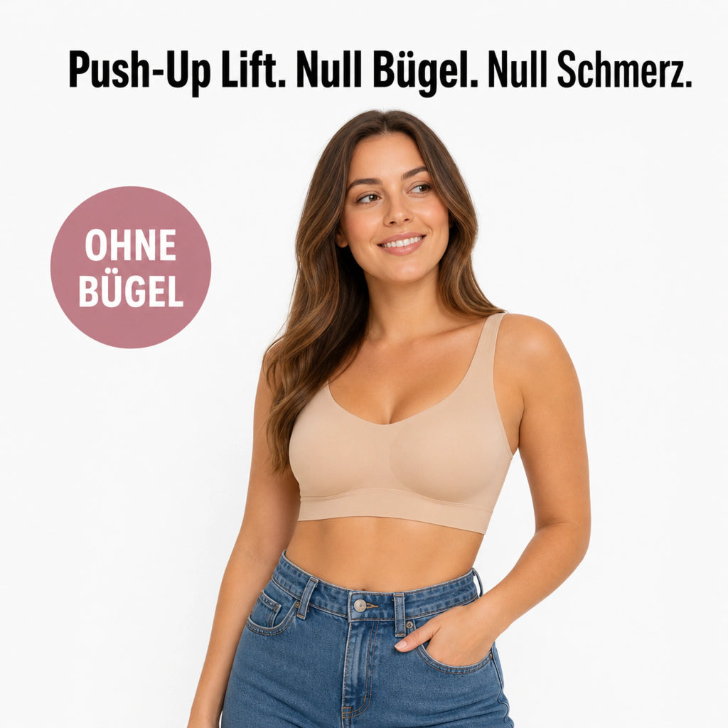 Der bügellose Push-Up BH – Natürlicher Lift mit 360°-Komfort