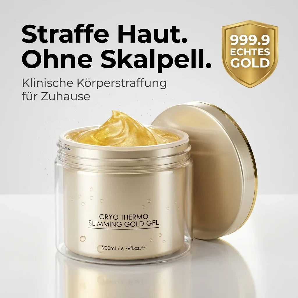 Cryo-Thermo Slimming Gold Gel™ – Klinische lichaamsverstrakking met echt 999,9-karaats goud