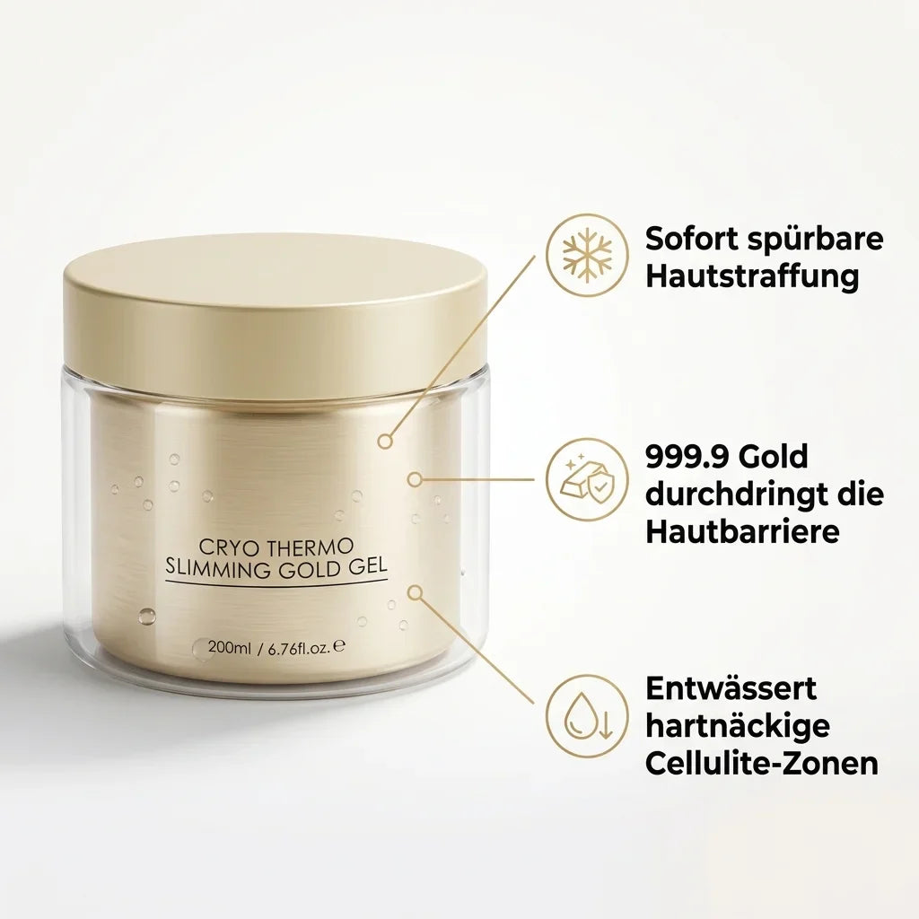 Cryo-Thermo Slimming Gold Gel™ – Klinische lichaamsverstrakking met echt 999,9-karaats goud