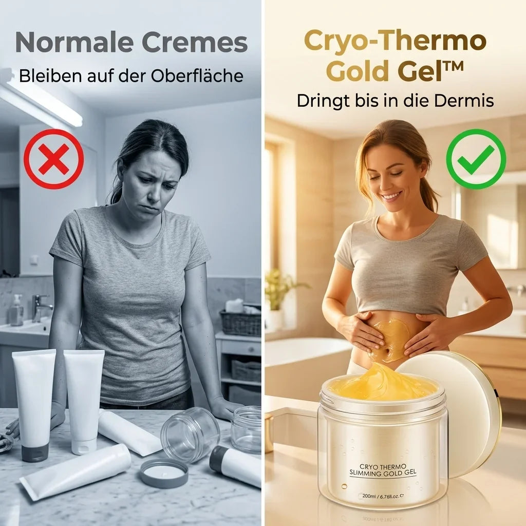 Cryo-Thermo Slimming Gold Gel™ – Klinische lichaamsverstrakking met echt 999,9-karaats goud