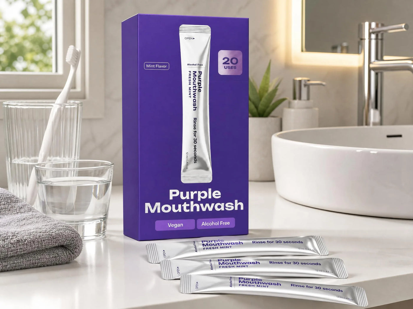 Der Test: 20 silberne Sachets