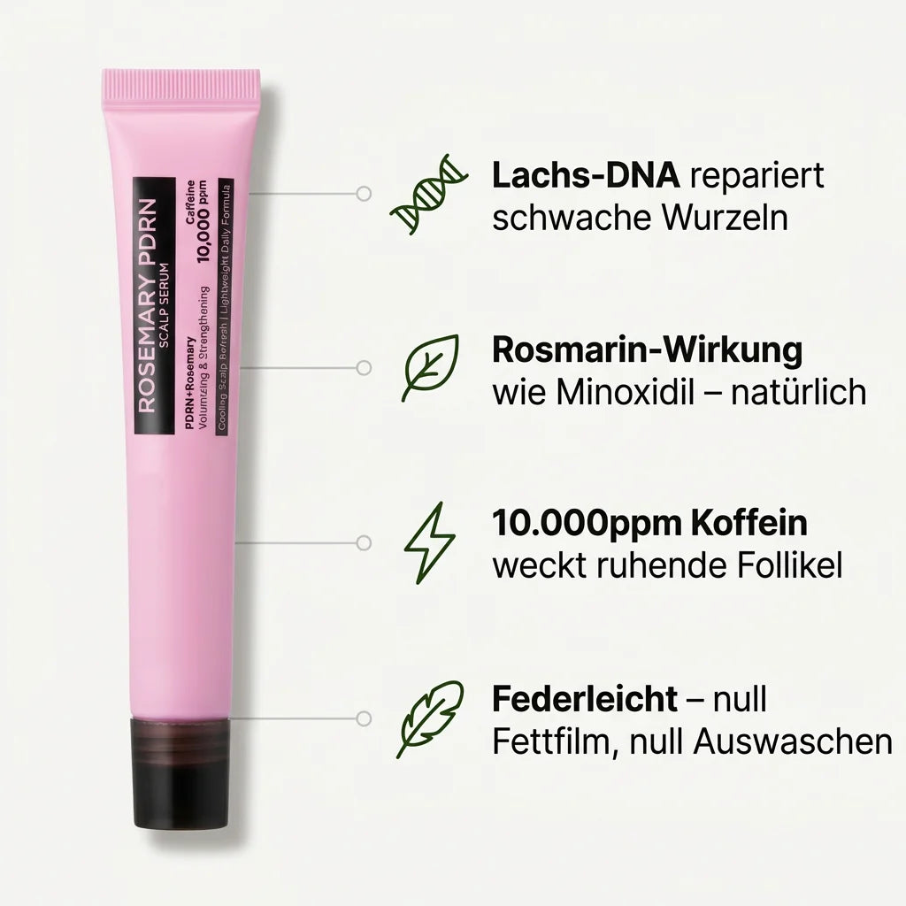 Rosemary PDRN Spicule Hoofdhuidserum™ – Bio-microneedling-behandeling voor haargroei