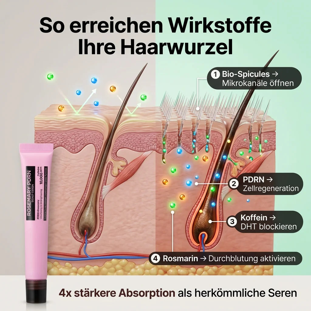 Rosemary PDRN Spicule Hoofdhuidserum™ – Bio-microneedling-behandeling voor haargroei