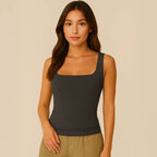 Celeste Top - Figuurvormende tanktop met vierkante hals