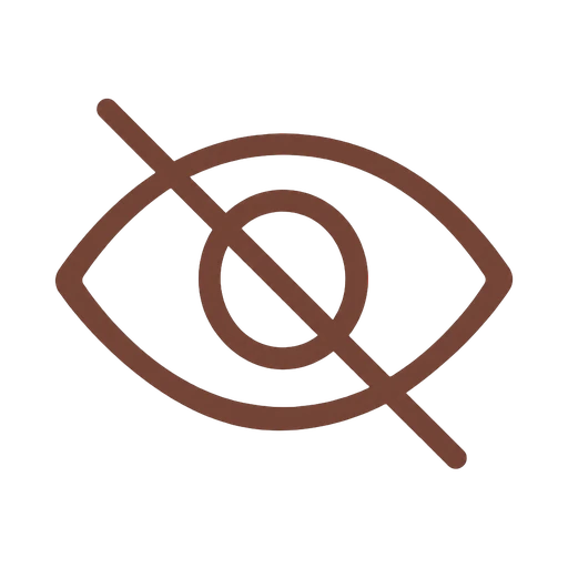 VitalGel discreet eye-slash icon transparent